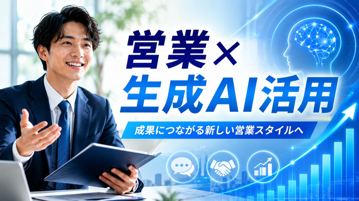 営業職の生成AI活用ガイド|提案書・メール・トーク改善で月20時間削減